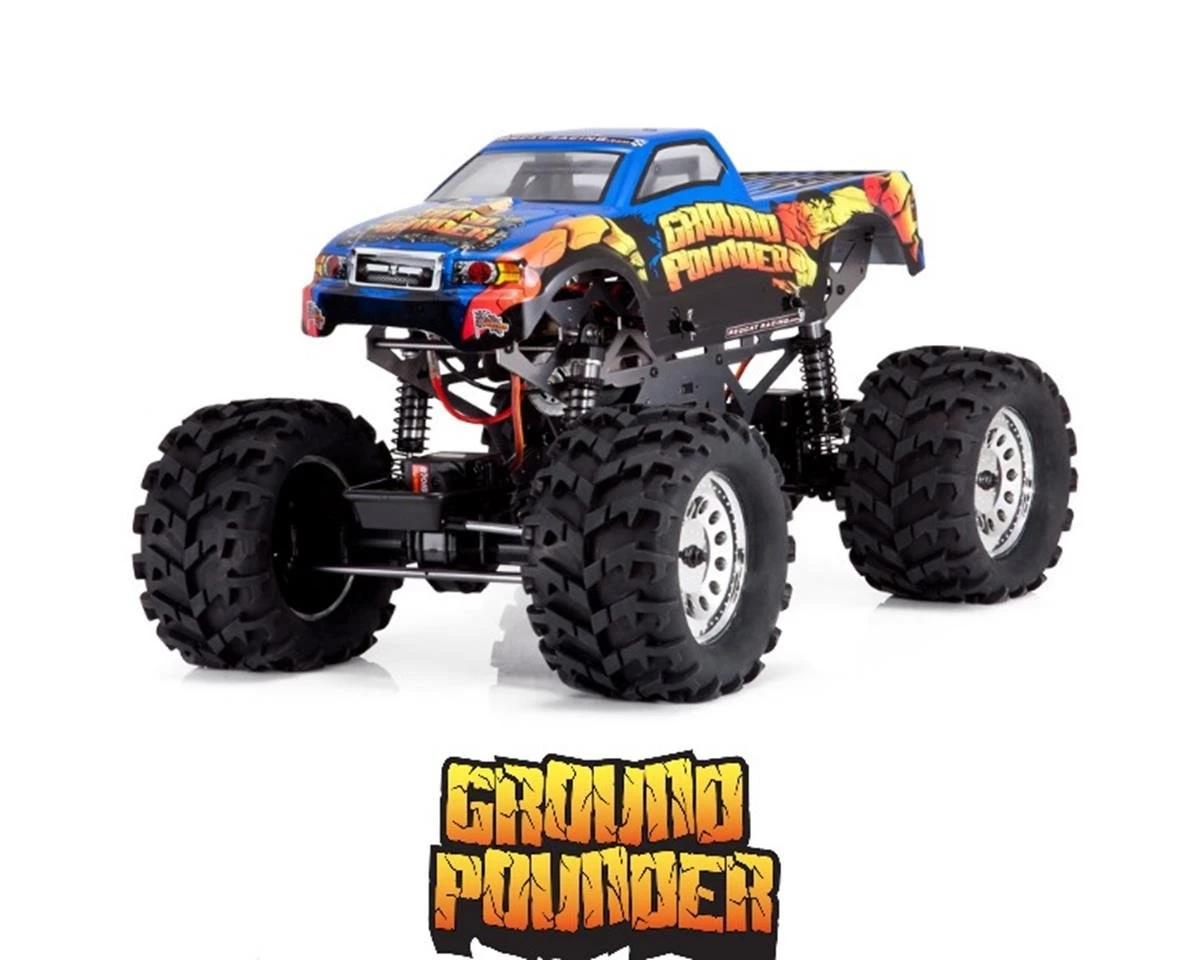 Redcat Ground Pounder 1/10 Electric RTR Monster Truck (Blue) 1 Redcat Ground Pounder 1/10 Electric RTR Monster Truck (Blue)