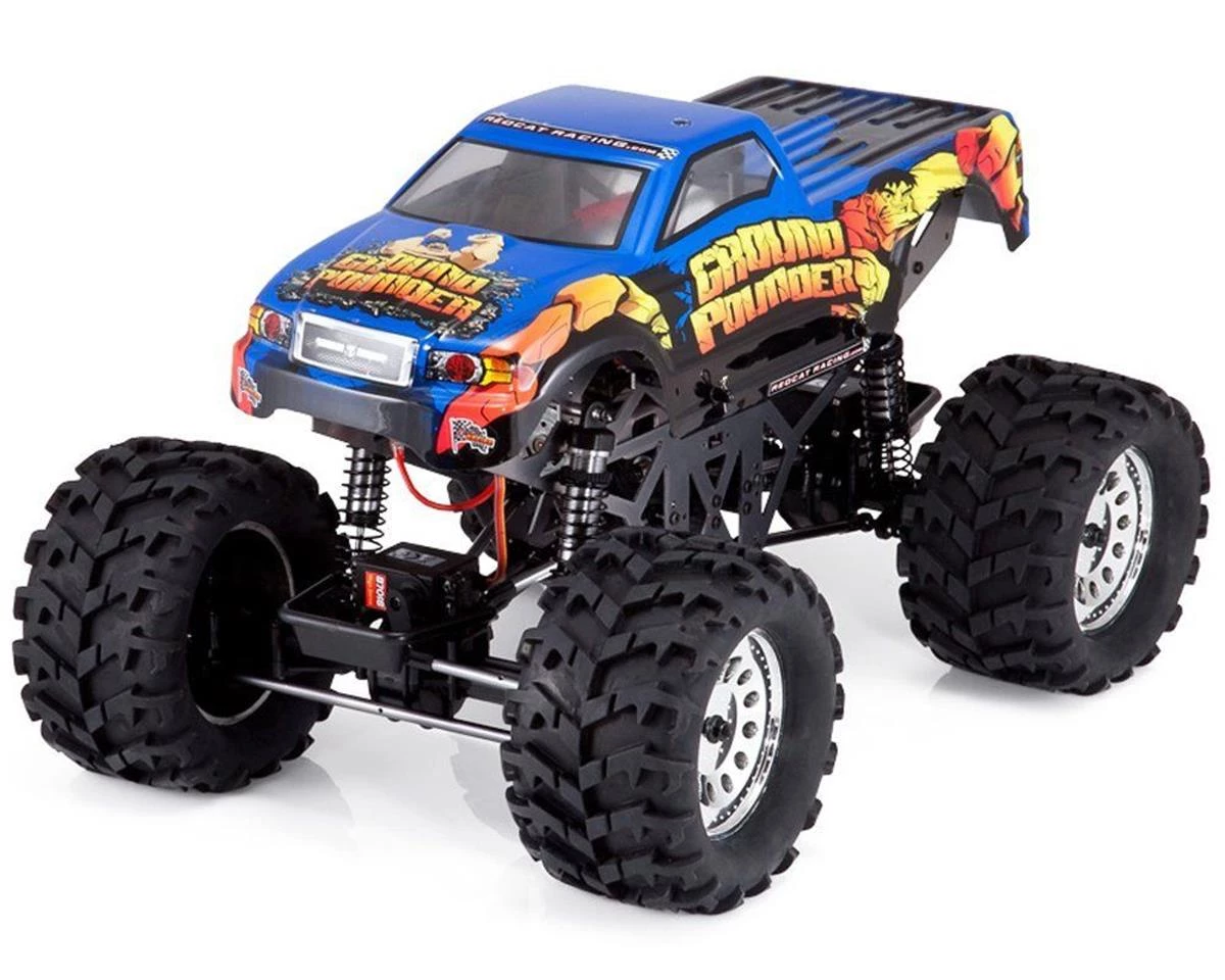 Redcat Ground Pounder 1/10 Electric RTR Monster Truck (Blue) 2 Redcat Ground Pounder 1/10 Electric RTR Monster Truck (Blue) - Image 2