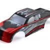 Redcat Rampage MT/XT Pre-Painted Monster Truck Body (Red/Silver)