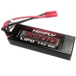 Redcat Hexfly 2S 20C LiPo Battery Pack w/Banana Plug (7.4V/3200mAh)