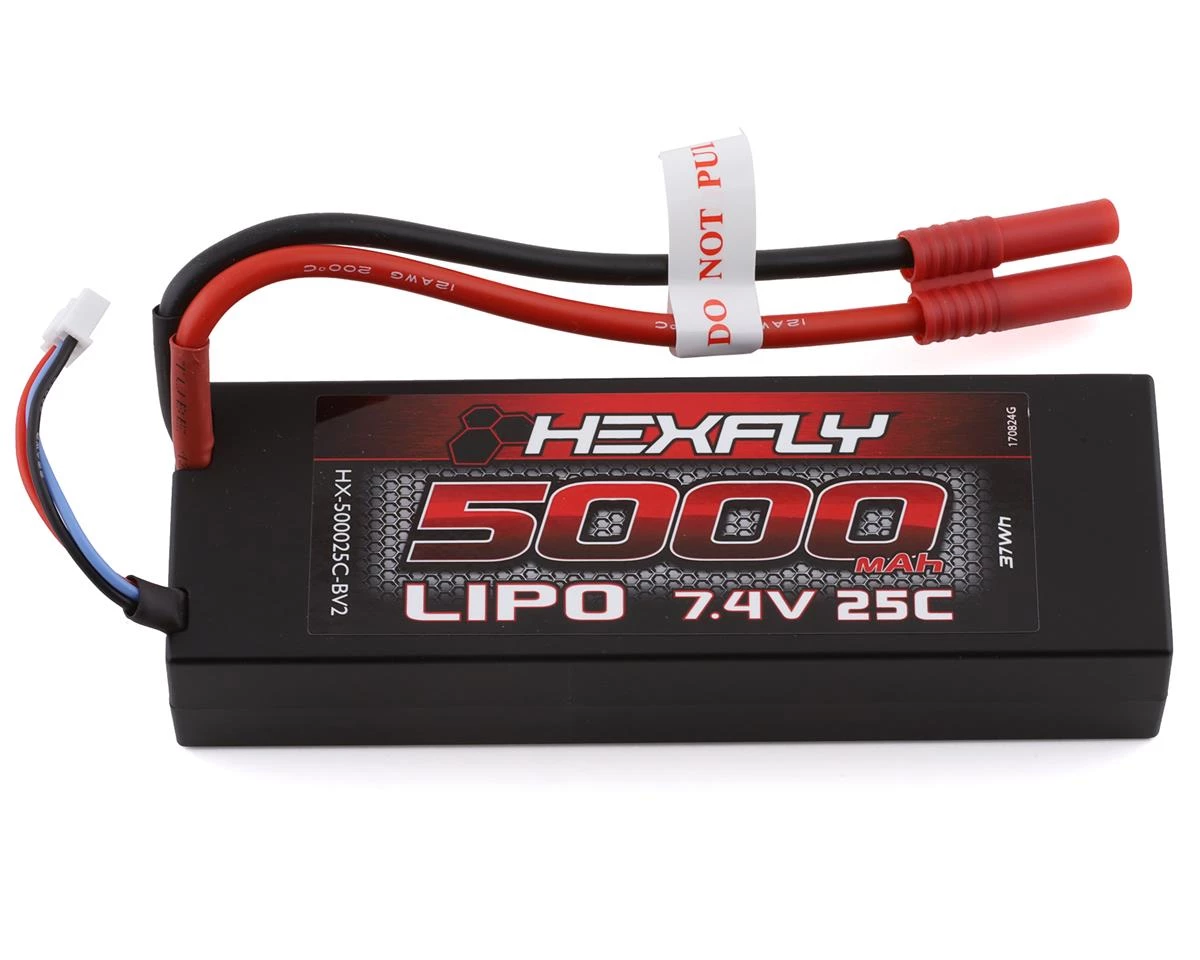Redcat Hexfly 2S LiPo Battery 25C w/Banana Plug (7.4V/5000mAh) 1 Redcat Hexfly 2S LiPo Battery 25C w/Banana Plug (7.4V/5000mAh)