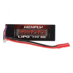 Redcat 7.4V 5800mAh 2S 30C LiPo: HXT4 Banana Connector