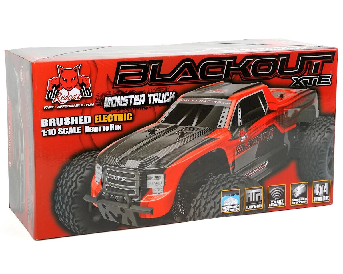 Redcat Blackout XTE 1/10 Electric 4wd Monster Truck w/2.4GHz Transmitter (Red) 7 Redcat Blackout XTE 1/10 Electric 4wd Monster Truck w/2.4GHz Transmitter (Red) - Image 7